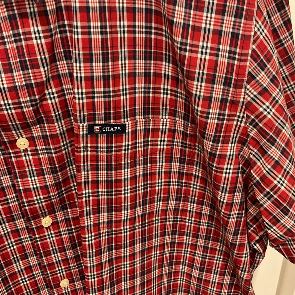 Chaps Men's Shirt Button Down Short Sleeve Size XXL - Picture 2 of 5